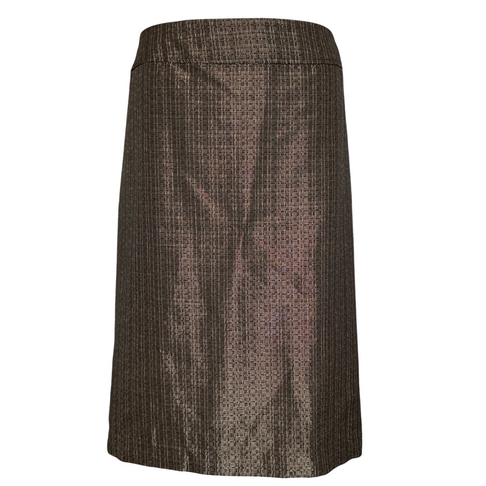 JONES STUDIO SEPARATES Womens Metallic Knee Length Sz 20W Skirt Career Classic